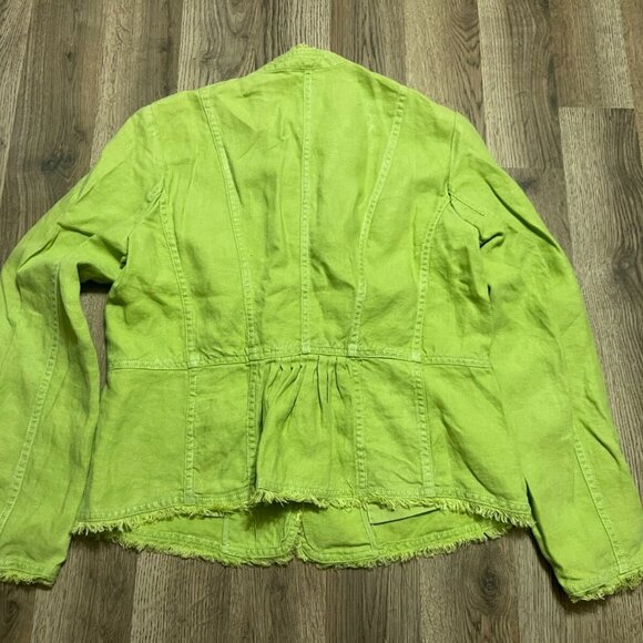 Charter Club Jacket, Women's Size Medium, Green, Button Up - Picture 2 of 5